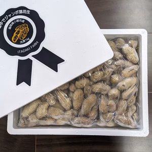 ボリューム満点！塩ゆで冷凍ジャンボ落花生１ｋｇ　通常サイズの約３倍！