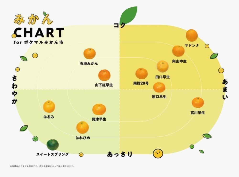 70種類 柑橘類 みかんの品種を一覧紹介 甘さ シーズンなど購入可能な品種図鑑 農家漁師から産地直送の通販 ポケットマルシェ