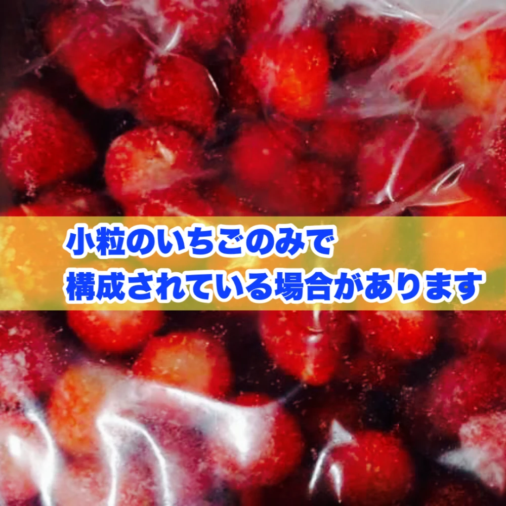 洗浄・ヘタ取済　冷凍夏秋いちご（品種MIX）　１kg～