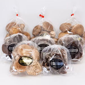 うみかぜ椎茸A品4袋＆海風きくらげ4袋セット