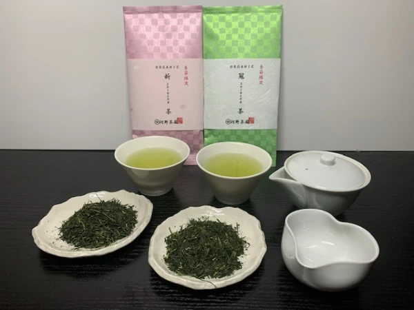 【季節限定】　ネコポス便でお届け　ORGANIC新茶セット　冠茶・上煎茶