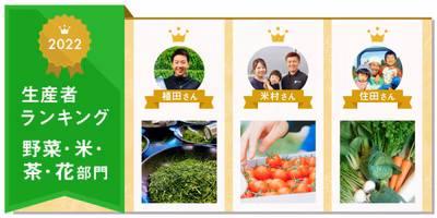 【野菜・米・茶・花部門】2022生産者ランキングを発表🎉