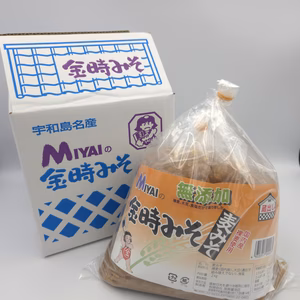 金時みそ麦みそ2キロ袋【創業明治45年、素朴で甘い金時麦みそ】