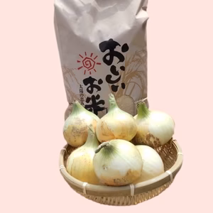 減農薬栽培キヌヒカリと淡路島産新玉ねぎ セット