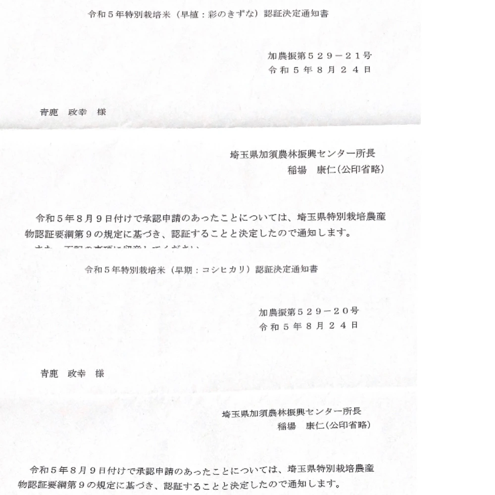 【玄米白米セット】特別栽培米彩のきずな（白米）特別栽培米コシヒカリ（玄米）