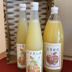 濃厚‼️ラフランスと高徳100%ジュース【1L1本、500mℓ2本詰め合わせ】