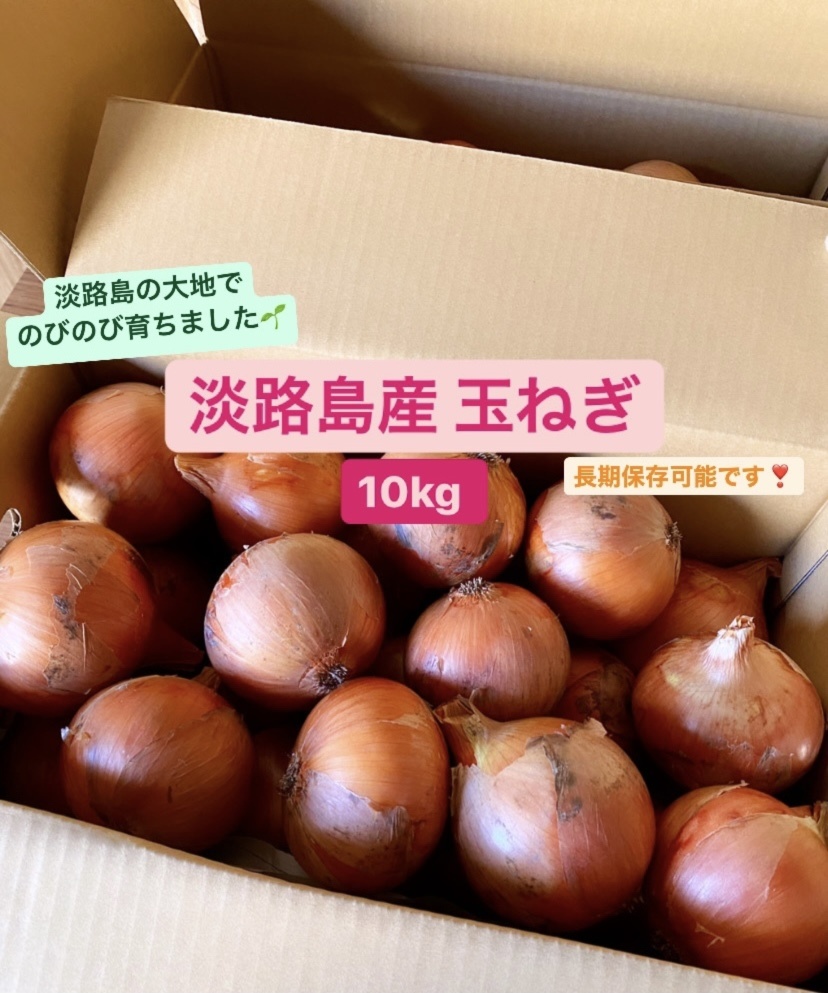 旨味ぎゅーっと✨淡路島産 玉ねぎ 10kg【長期保存可◎】 | 農家漁師から産地直送の通販 ポケットマルシェ