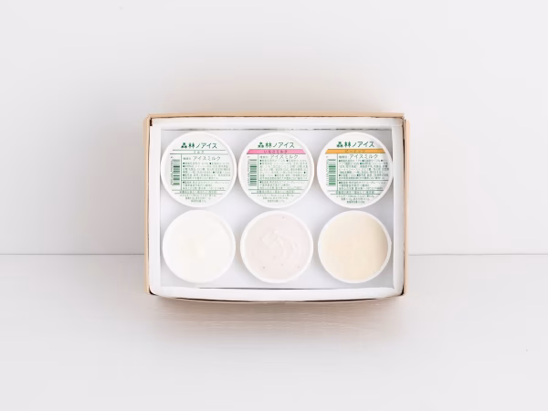 〈新発売〉アイス3種セット（ミルク・いちご・ピーナッツ 各2個）