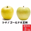 信州産 王林&シナノゴールド【贈答用 3kg】2種食べ比べ☆10月上旬頃出荷予定