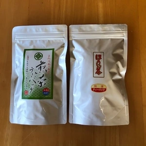 【ネコポス便】緑茶Ｔ・Ｂ5ｇ20個　ほうじ茶Ｔ・Ｂ３ｇ20個