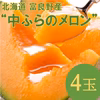 明日締切！★極甘富良野メロン【(4～6玉)8kg箱】