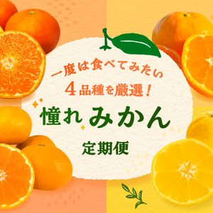 一度は食べてみたい4品種を厳選！「憧れみかん定期便」