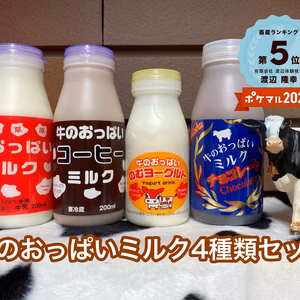 牛のおっぱいミルク4種類セット