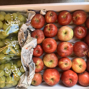 秋の味覚セット！シャインマスカット3房約1.2キロ以上＋紅玉約2.5キロ以上