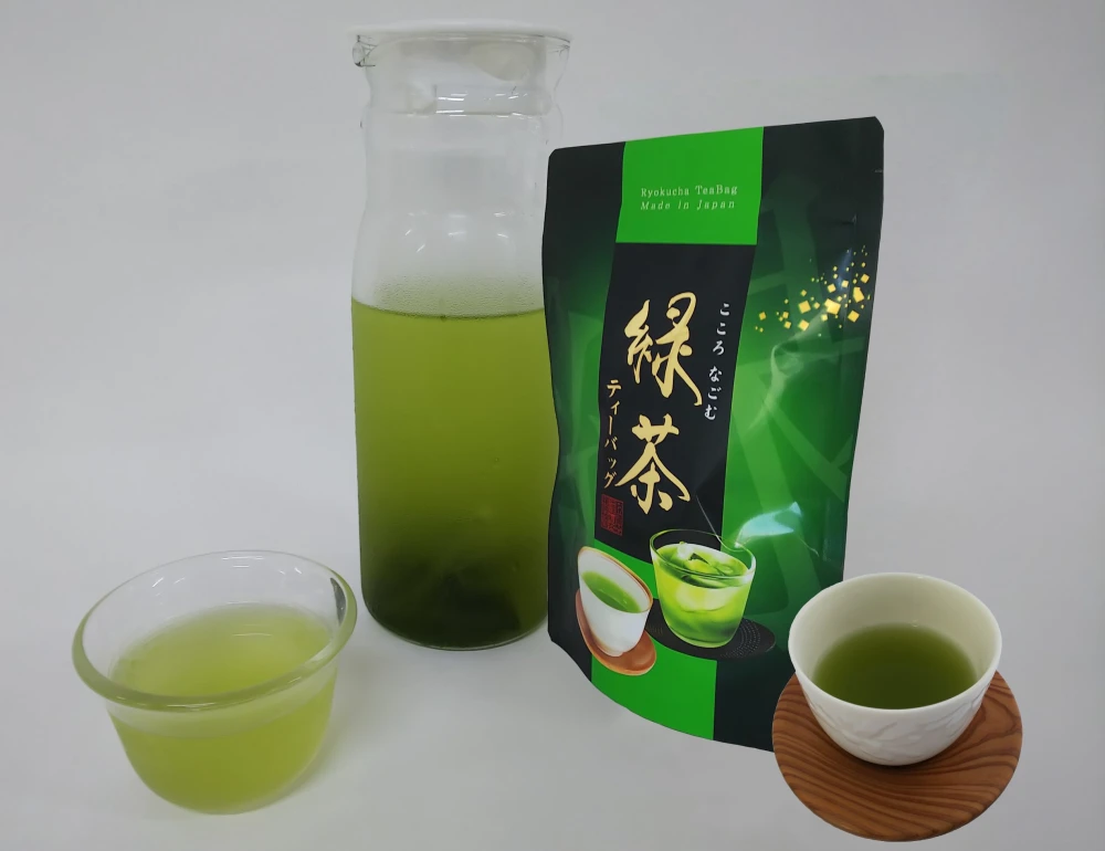 【ポケマルの夏ギフト】水出しでも美味しい八女抹茶入緑茶ティーバッグ4本セット