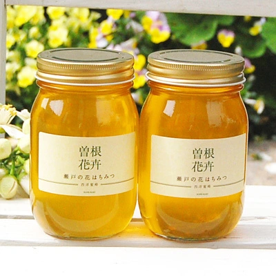 瀬戸の花はちみつ「みかん」「百花」大瓶セット
