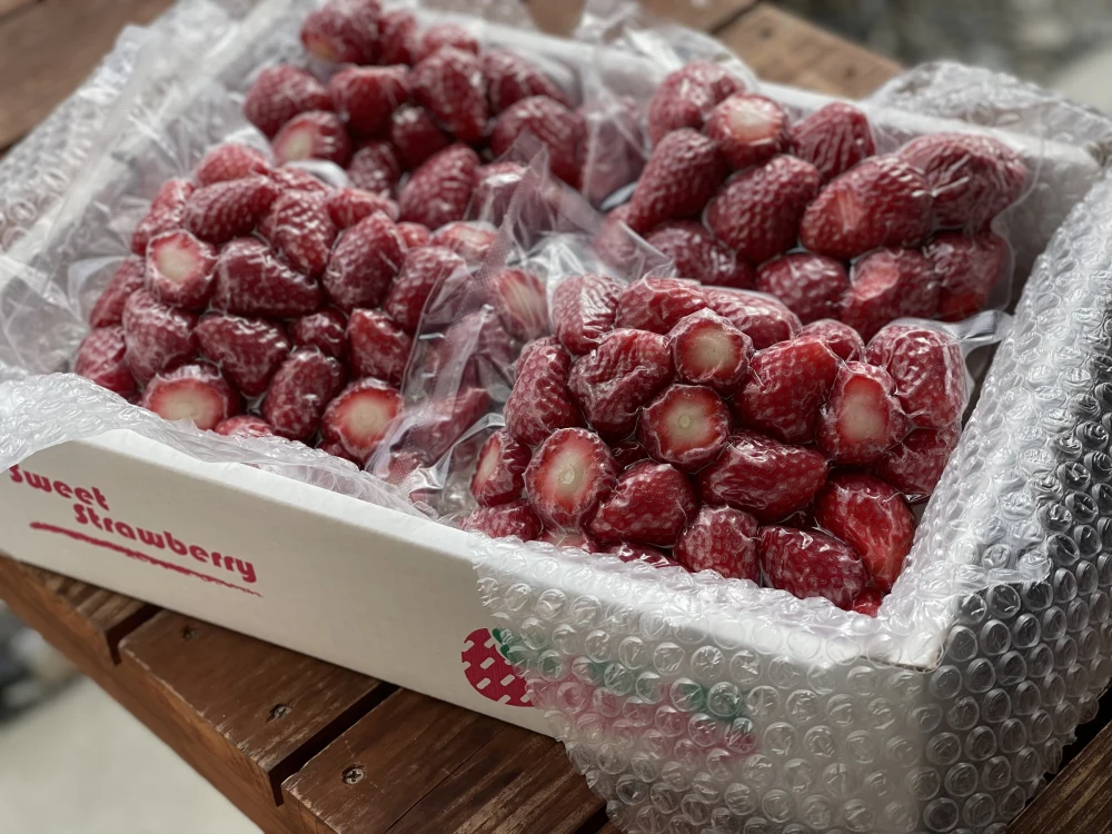冷凍いちご(紅ほっぺ)500g×4袋の1箱2㎏セット