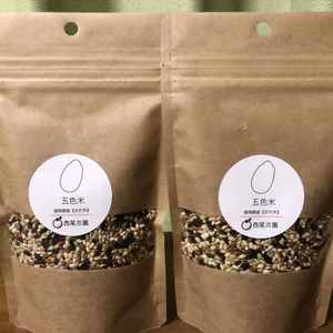 【五色米】5種類の玄米を贅沢にブレンド／農薬・化学肥料不使用