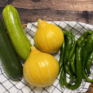 夏の彩り！緑黄色野菜セット⭐️韓国料理「ジョン」のレシピ付