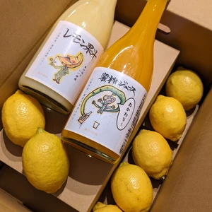 みかんジュースとWレモンセット【農薬不使用】