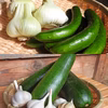 直送！ブラックビューティー×甘口胡瓜×無臭大蒜×六辺大蒜〈農薬/化成肥料不使用〉