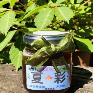 日本ミツバチ純粋はちみつ【夏彩】なついろ　無添加　非加熱　ハニーディッパー付き