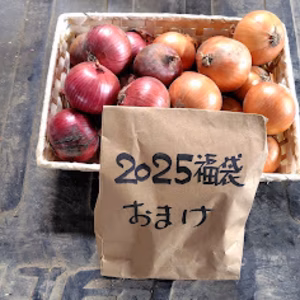 【福袋2025】北海道富良野産玉ねぎ（黄&赤）＋おまけ付き！50箱限定
