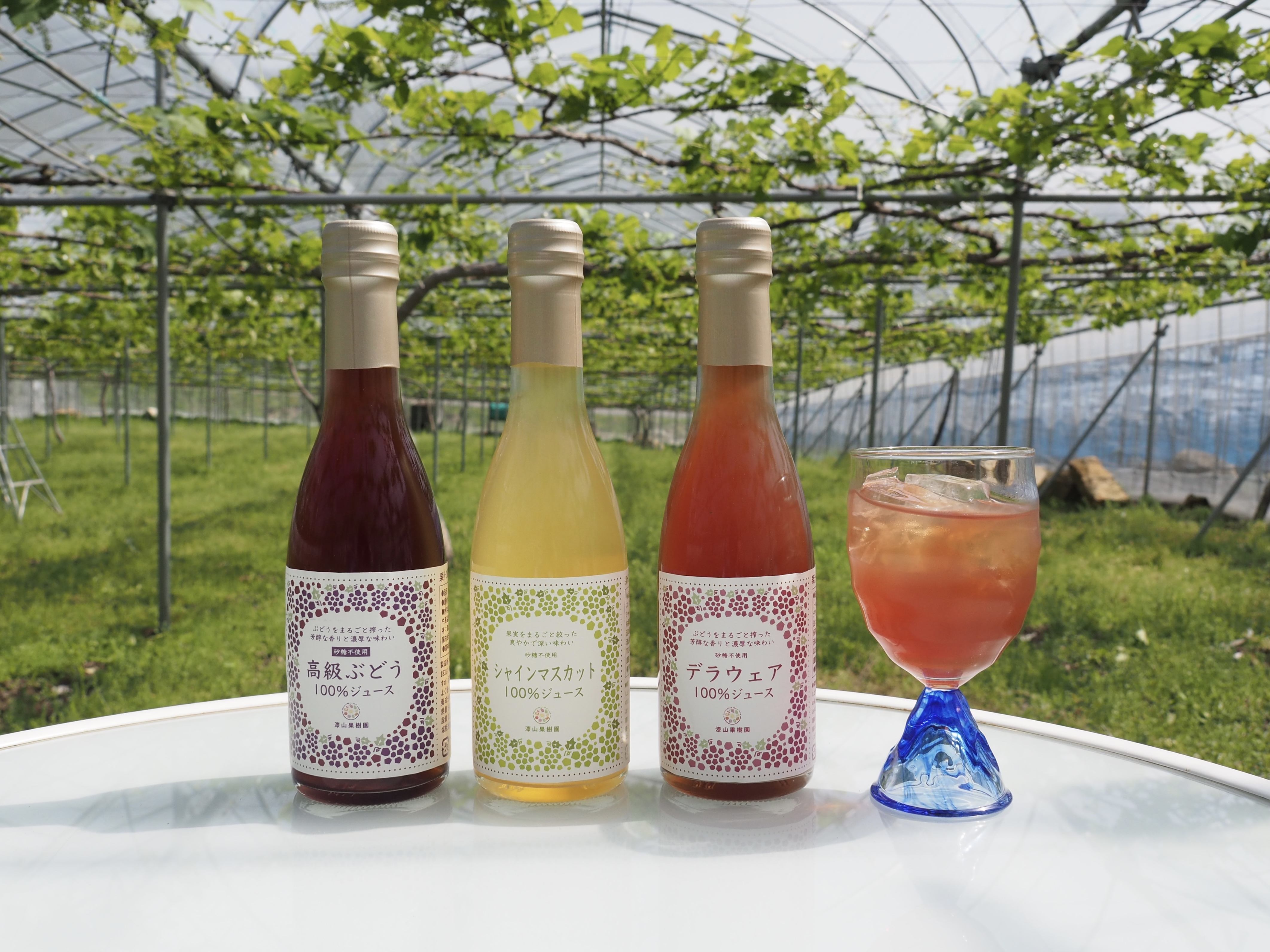 ギフトや手土産に】果汁100％ぶどうストレートジュース3種3本セット