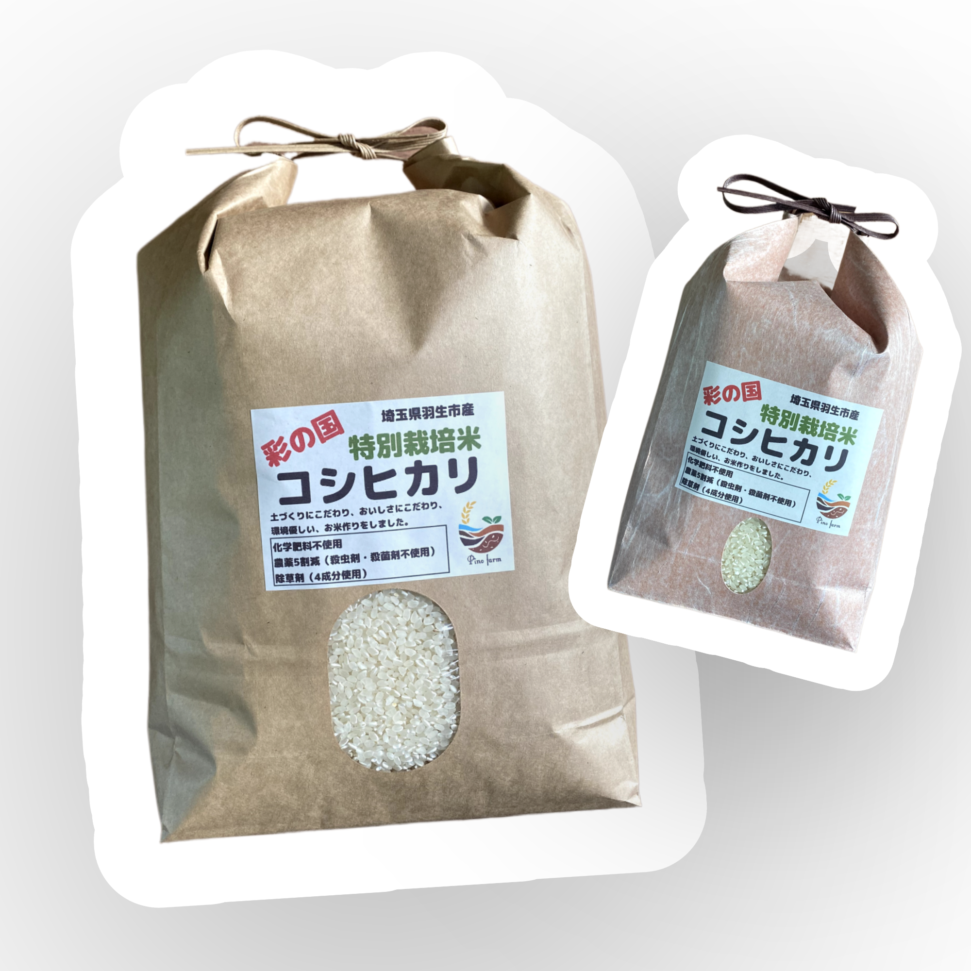 ポポちゃま様☆減農薬少量生産コシヒカリ 栃木県産 玄米 9kg R6年産 減農薬少量生産コシヒカリ 栃木県産 精米 9kg (玄米10kg相当) R6年産