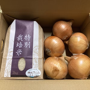 令和6年産　キヌヒカリと淡路島の玉ねぎのセット