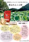 無農薬・無施肥の自然栽培のれんこん1㎏とレンコンパウダー70g入りのセット