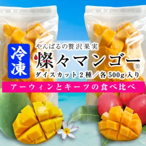 【沖縄県産】冷凍 燦々マンゴー食べ比べセット（アーウィン・キーツ）