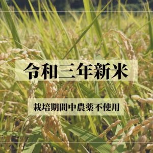 令和三年新米です！【減農薬米】