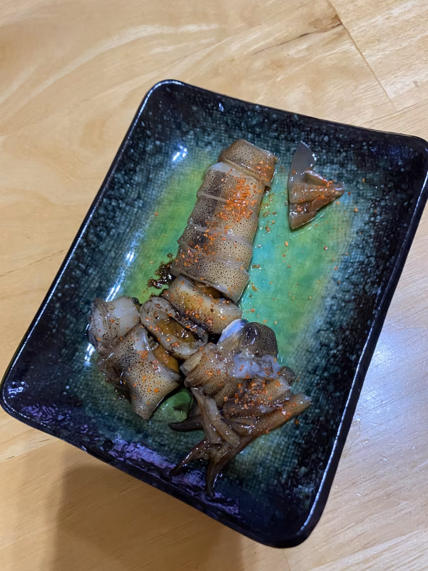 活‼️船上スルメイカ沖漬け‼️