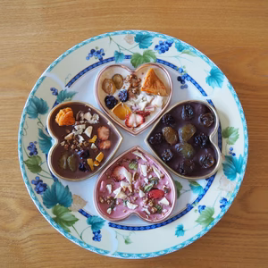 【ギフトに】陽果ドライフルーツ入り♥ハートのチョコクランチ♥4種セット