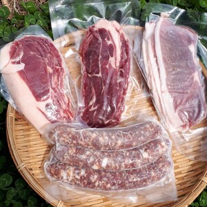 猪ソーセージ＆3種の猪鍋用スライス肉セット