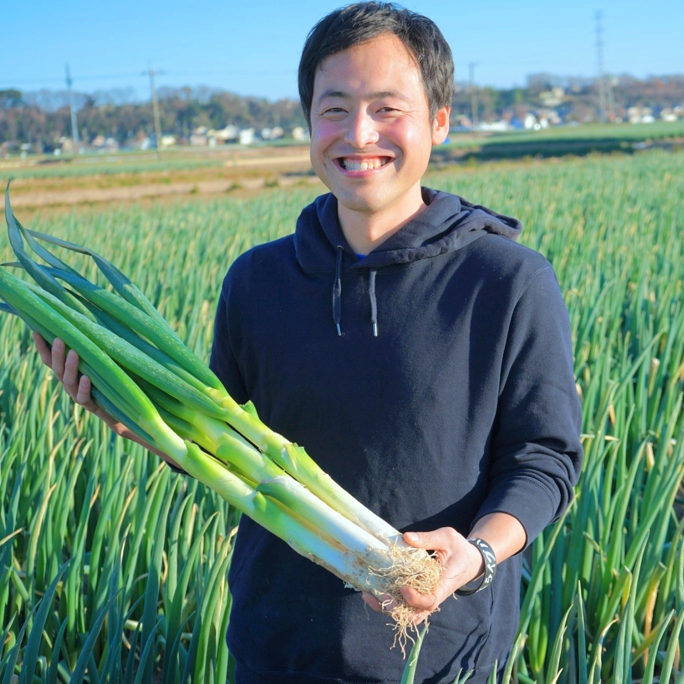 千葉県松戸市の特産品【矢切ねぎ】約7kg（およそ25本前後 根、泥付き 