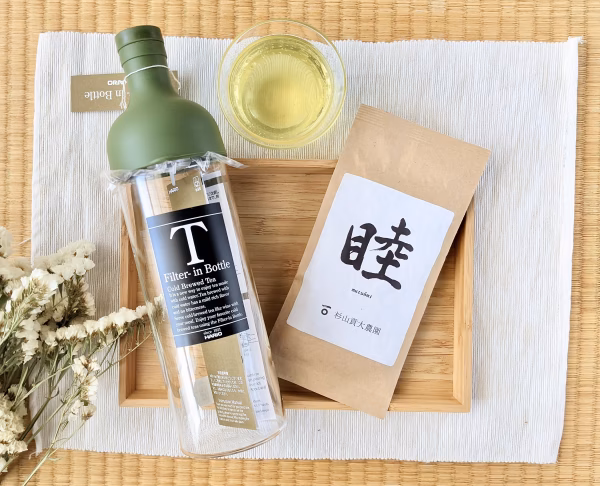 夏は水出し茶！煎茶「睦」80gとフィルターインボトルのセット