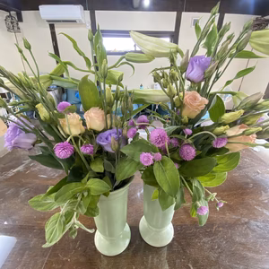 【仏花、1対】故人を偲ぶ花をお届け、花生産農家直送、贈り物OK！