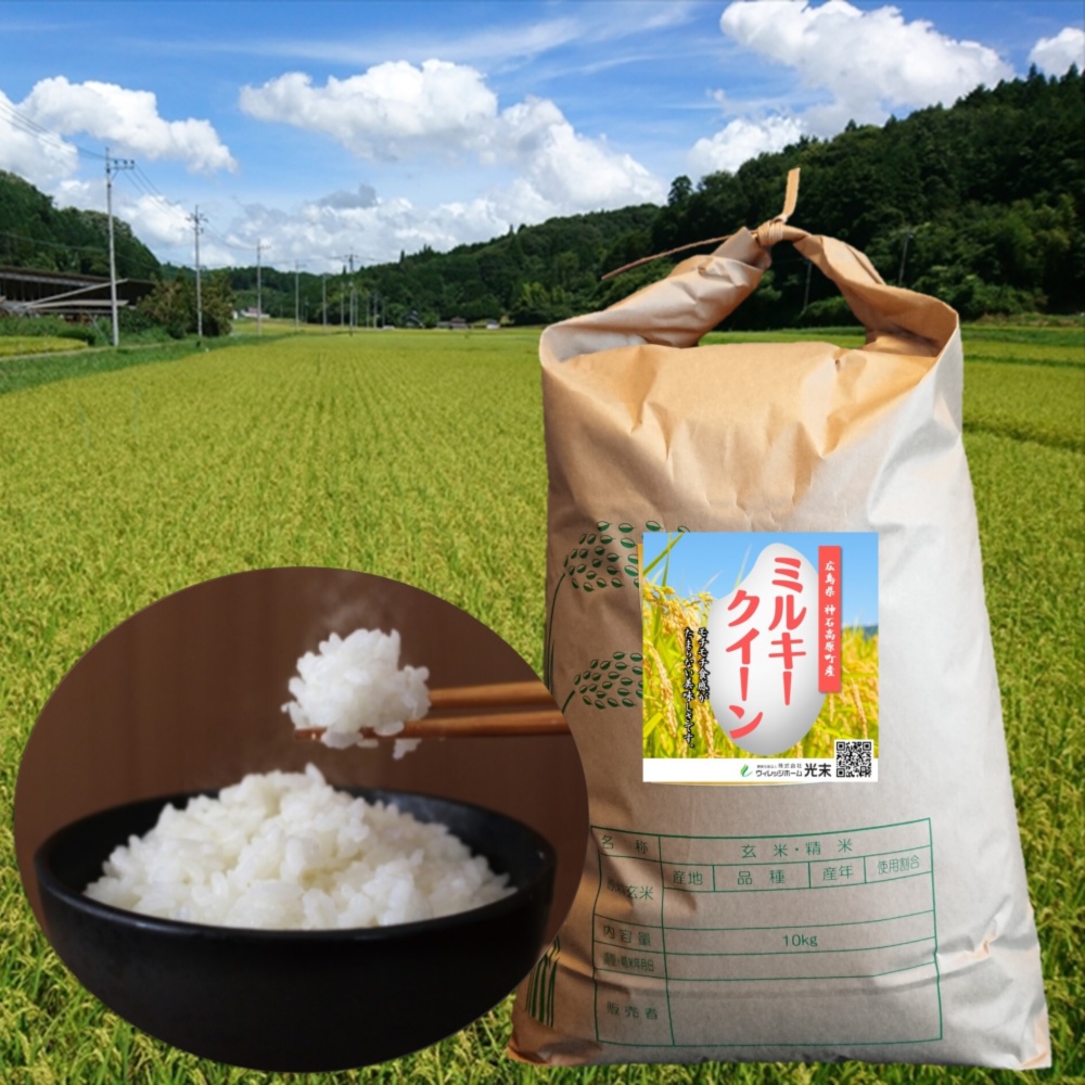 新米 令和5年産 ミルキークイーン 玄米 選別済み 10kg Brown rice - 米