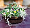 花農家が作る！woodな樽形寄せ植え★★