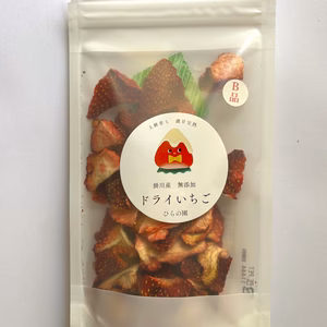 訳あり★無添加ドライいちごB品50g入り★土耕栽培・完熟どりの美味しさ凝縮