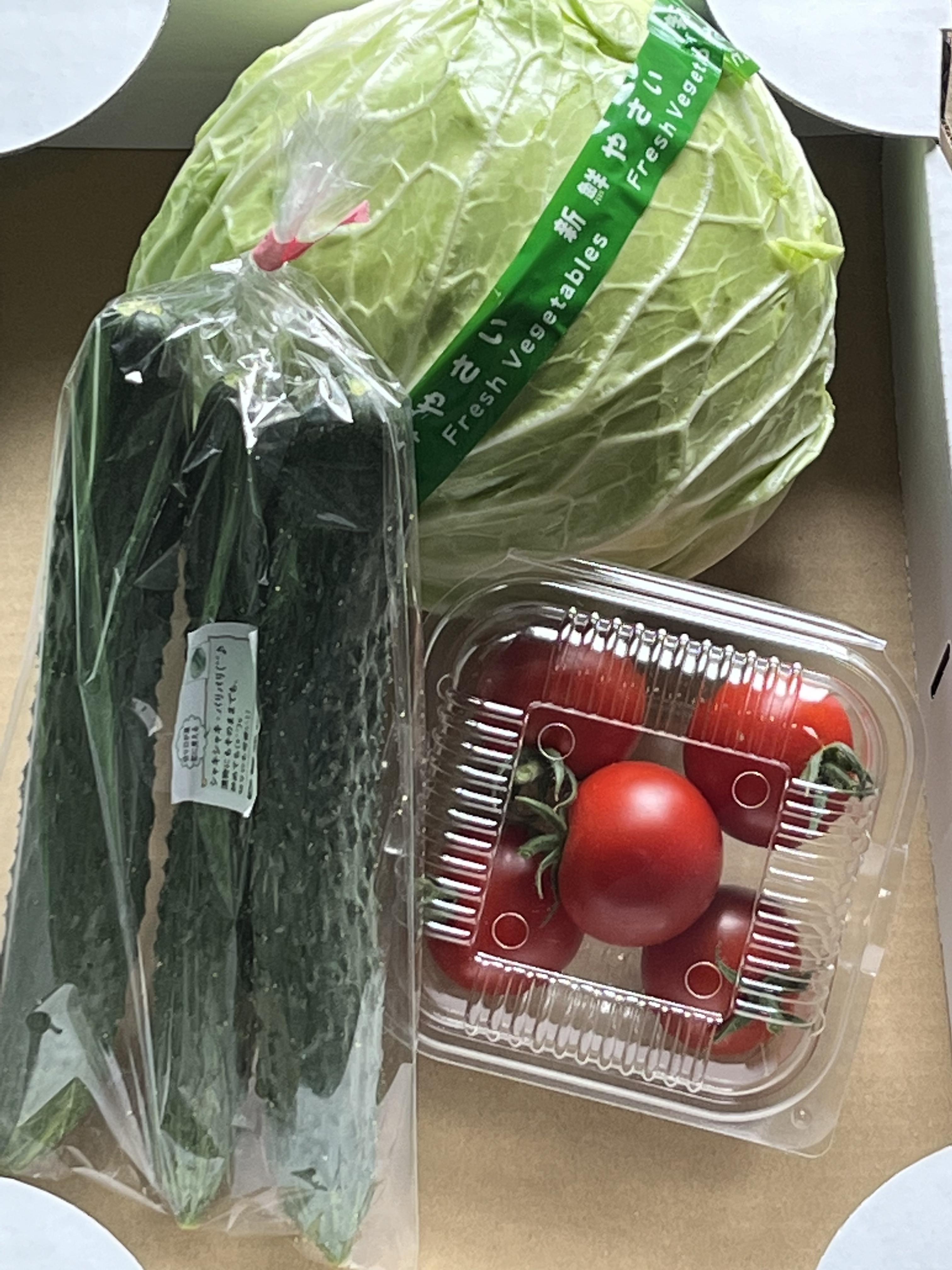 初夏の小さなおまかせ野菜セット 野菜3種類程度