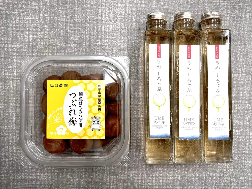 【訳あり】蜂蜜入り塩分控えめつぶれ梅（400g）と梅シロップ3本セット