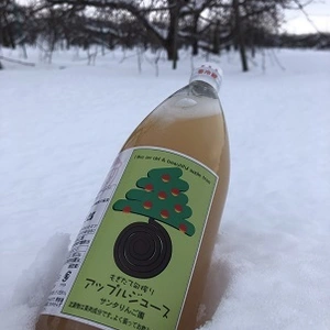 天然果汁100%りんごジュース　1ℓ瓶×6本入り　