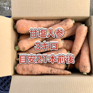 【鹿児島産】甘塩人参箱込み3キロ^_^