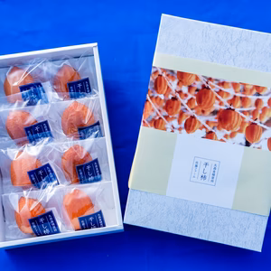 長期自然乾燥干し柿【八十八夜の蜂屋柿】 60g個包装×8個入り化粧箱