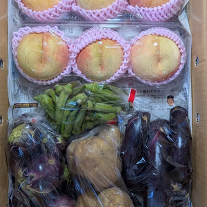 桃と野菜セット
