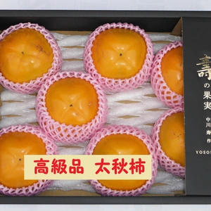 甘柿　｢太秋柿」 サイズ５L　７個入り２、５kg以上 化粧箱入