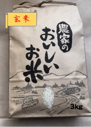 【令和2年産　安曇野の玄米】農家のおいしいお米 コシヒカリ玄米
